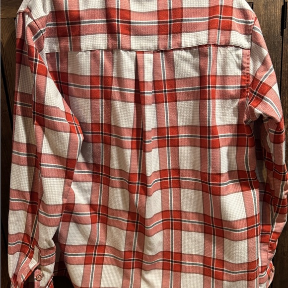 DIXXON Red and White Plaid Button Down Shirt - Picture 4 of 4
